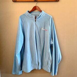 Walmart People Lead Light Blue Fleece Jacket, Size 3X
